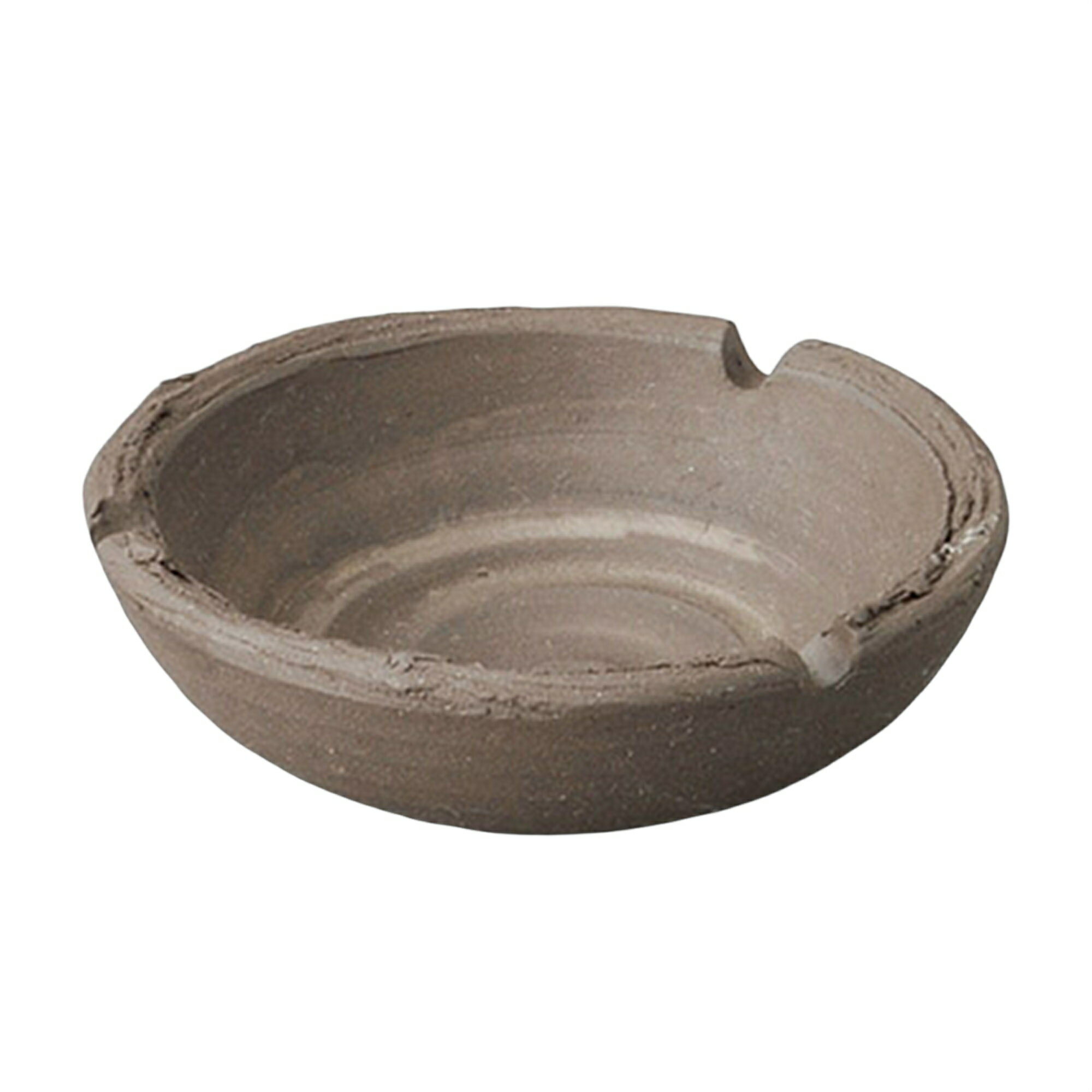 ☆灰皿☆ 手造り黒土 ソギ灰皿 [120×38mm] | 器 カフェ 料亭 業務用 贈答 プレゼント ギフト おしゃれ かわいい 開店 セット たばこ 灰皿(3)