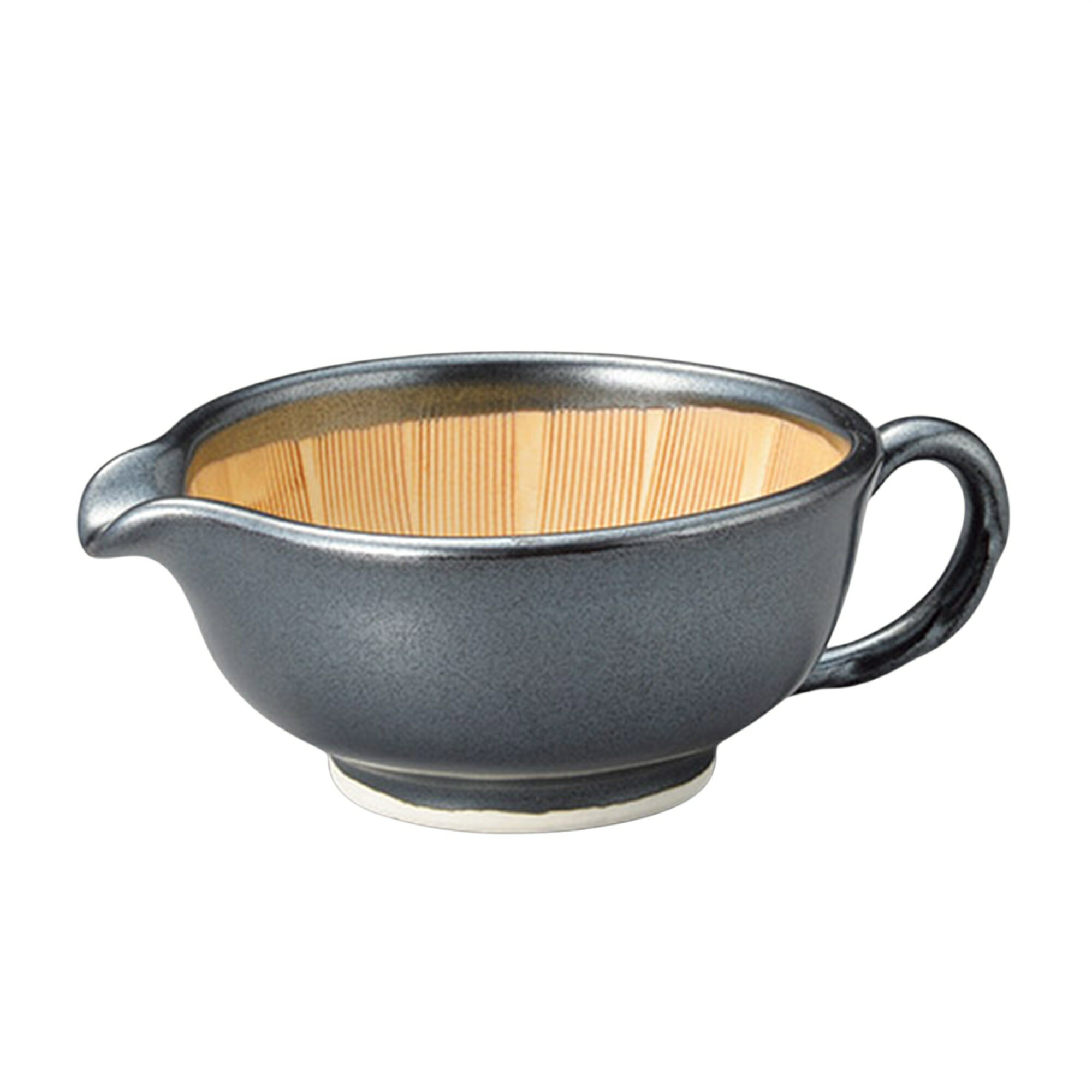 ☆汁次（小）・醤油入れ☆ 黒釉ドレッシング鉢(小) [120×103×50mm] | 食器 和食器 カフェ 料亭 業務用 贈..