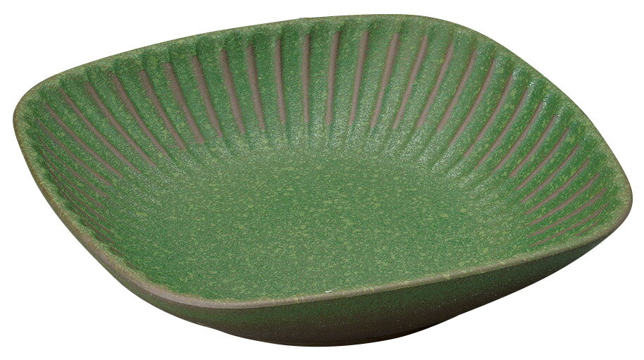 抹茶結晶しのぎ6寸小鉢 [19.5×19.5×4.2cm] | 器 食器 和食器 和皿 和食 飲食店 レストラン ホテル カフェ