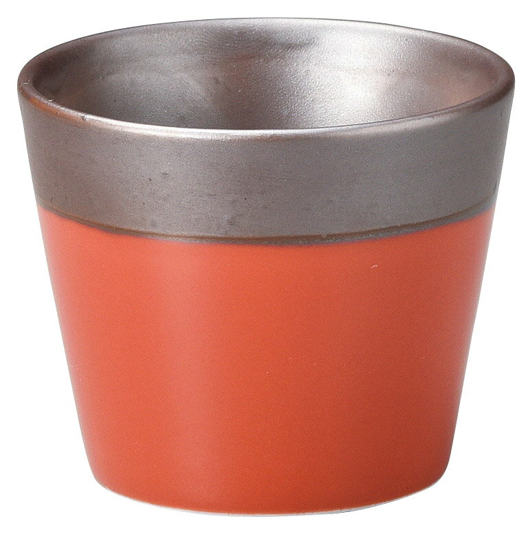 口サビ赤茶半合カップ [7×5.9cm(120cc)] | 器 食器 和食器 和食