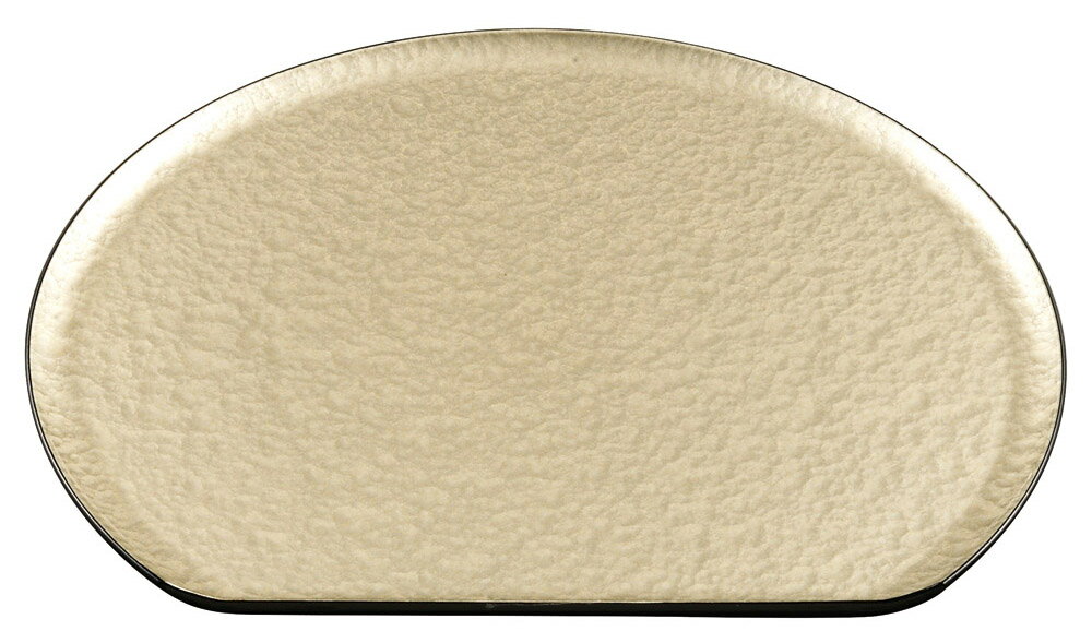 浪漫半月盆 シャンパンゴールドアクアSL尺2寸 [36×31×1cm] | 懐石料理 和食 飲食店 レストラン ホテル カフェ