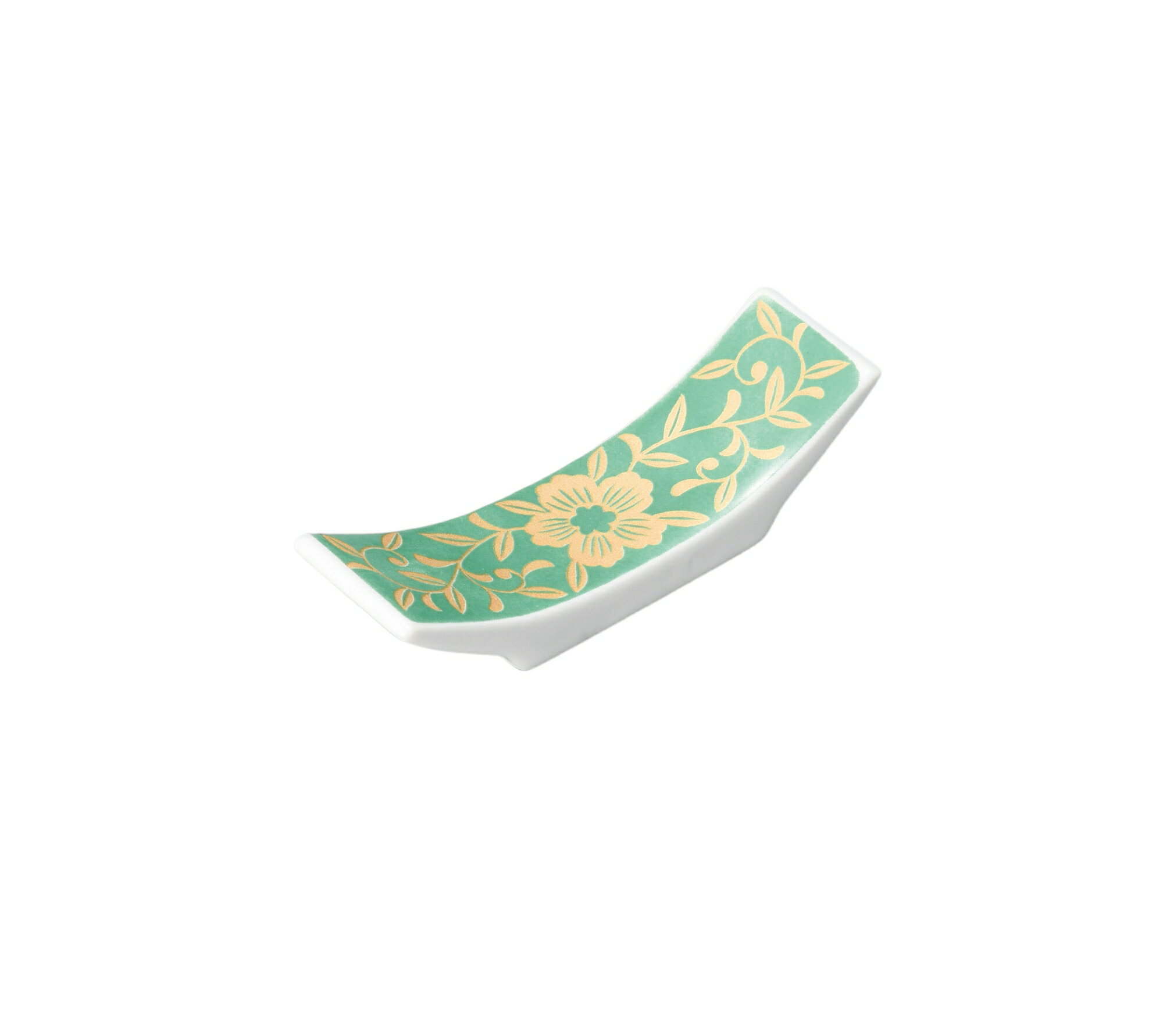 ☆ 箸置き ☆グリーン反型箸置 [7.2×2×1.8cm] | ホテル カフェ 料亭 業務用 贈答 プレゼント ギフト おしゃれ かわいい 開店 箸置き カトラリーレスト