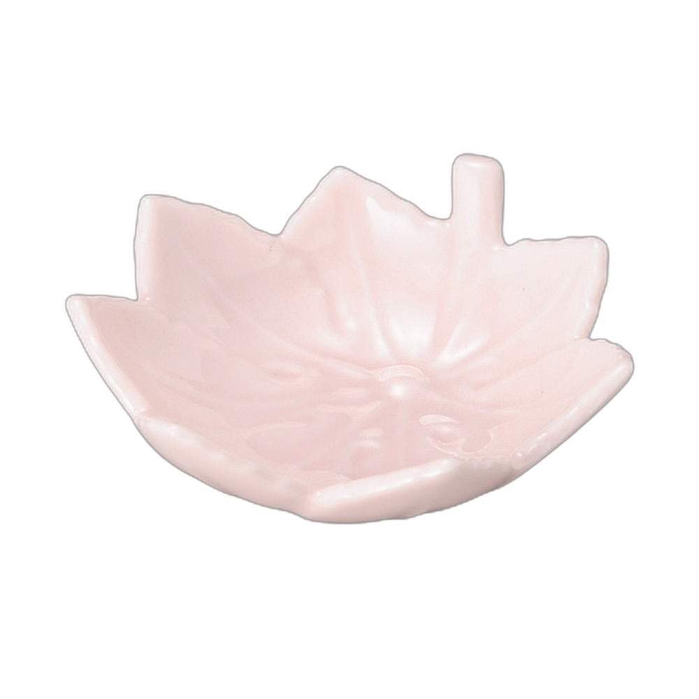 紅葉形豆皿ピンク [ 8.1×7.5×2.7cm ] | 小皿 | おすすめ 人気 食器 業務用 飲食店 カフェ うつわ 器 おしゃれ かわいい お洒落 可愛い ギフト プレゼント 引き出物 内祝い 結婚祝い 誕生日 贈り物 自宅 イベント