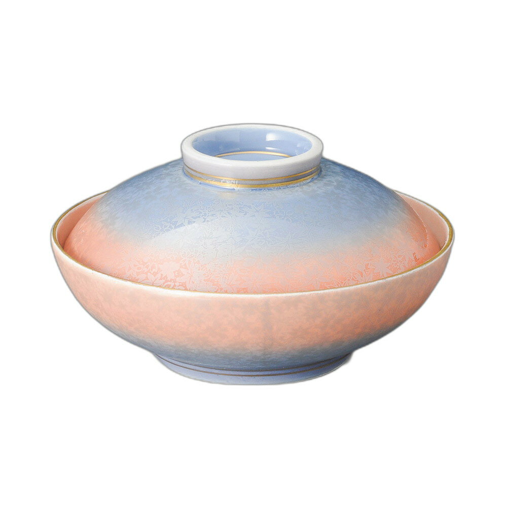 銀彩二色吹春秋平蓋向 [ 13.7×7.8cm ] 強化 | 蓋向 | おすすめ 人気 食器 業務用 飲食店 カフェ うつわ..