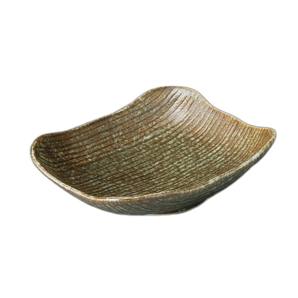 オリベ千筋長角鉢 [ 15.5×12×3.8cm ] | 角鉢 | おすすめ 人気 食器 業務用 飲食店 カフェ うつわ 器 おしゃれ かわいい お洒落 可愛い ギフト プレゼント 引き出物 内祝い 結婚祝い 誕生日 贈り物 自宅 イベント