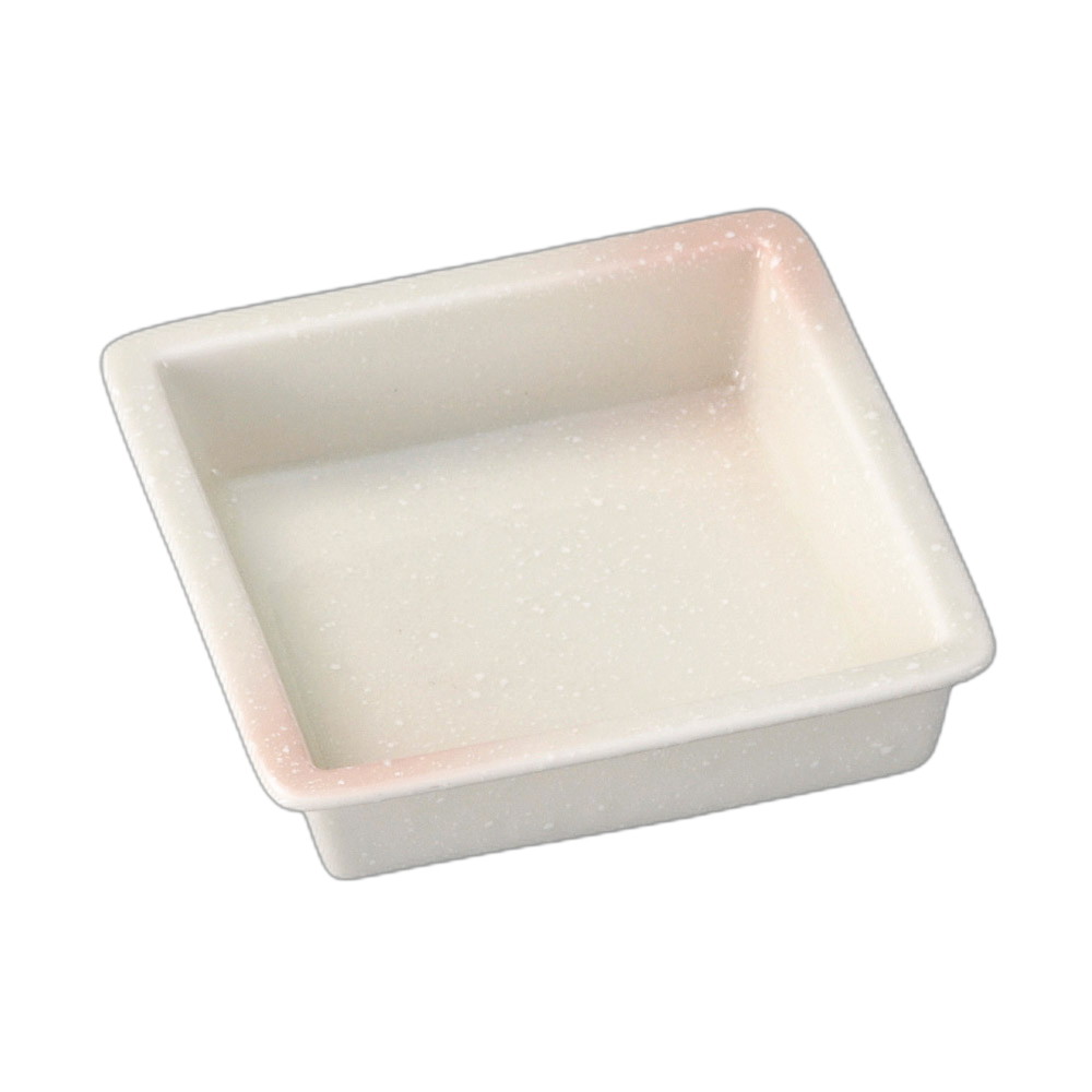 ピンク吹リム松花堂角鉢 [ 11.5×11.5×3.5cm ] | 角鉢 | おすすめ 人気 食器 業務用 飲食店 カフェ うつわ 器 おしゃれ かわいい お洒落 可愛い ギフト プレゼント 引き出物 内祝い 結婚祝い 誕生日 贈り物 自宅 イベント setomono-11409455 せともの本舗 パッケージ画像