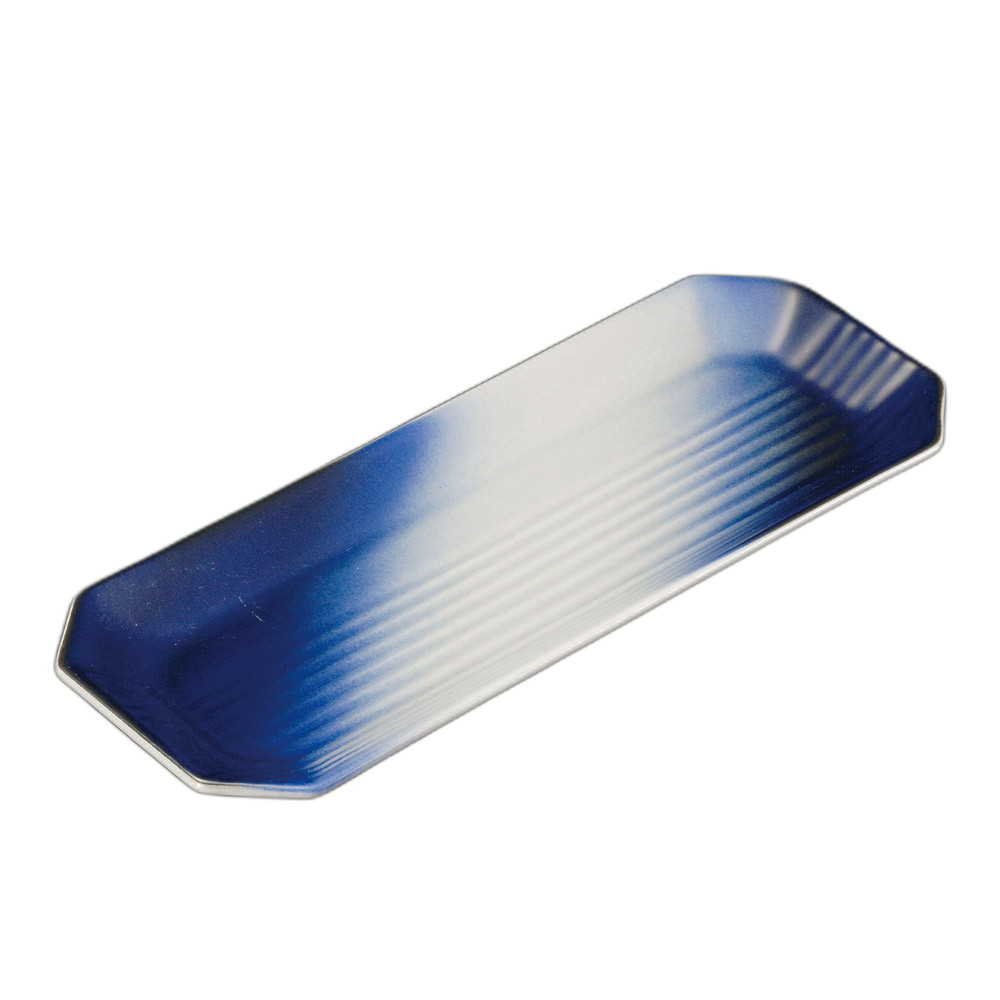 蒼空スミ切長皿（大） [ 32×12.3×2.7cm ] | 長皿 | おすすめ 人気 食器 業務用 飲食店 カフェ うつわ 器 おしゃれ かわいい お洒落 可愛い ギフト プレゼント 引き出物 内祝い 結婚祝い 誕生日 贈り物 自宅 イベント