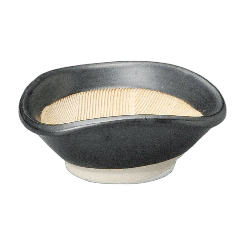 黒マット三角2.5スリ鉢 [ 7.5×3.2cm ] | すり鉢 | おすすめ 人気 食器 業務用 飲食店 カフェ うつわ 器..