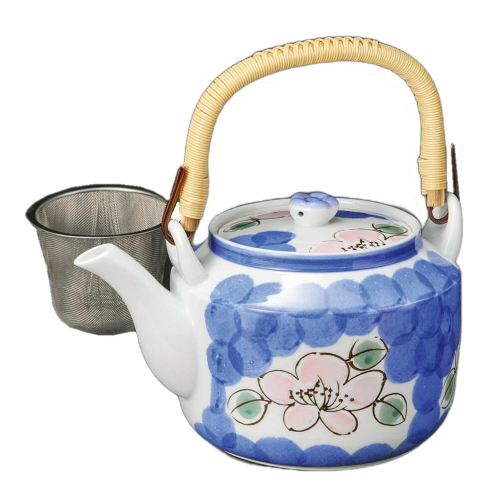 新山茶花6号土瓶（Uアミ付） [ 13.7×12.8cm・1000cc ] | 土瓶 | おすすめ 人気 食器 業務用 飲食店 カフェ うつわ 器 おしゃれ かわいい お洒落 可愛い ギフト プレゼント 引き出物 内祝い 結婚祝い 誕生日 贈り物 自宅 イベント