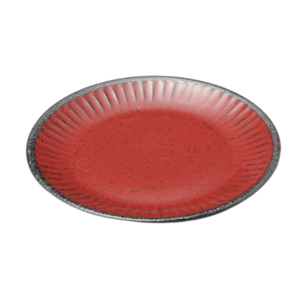 赤釉ソギ7.5皿 [ 22.8×2.8cm ] | 中皿 | おすすめ 人気 食器 業務用 飲食店 カフェ うつわ 器 おしゃれ かわいい お洒落 可愛い ギフト プレゼント 引き出物 内祝い 結婚祝い 誕生日 贈り物 自宅 イベント
