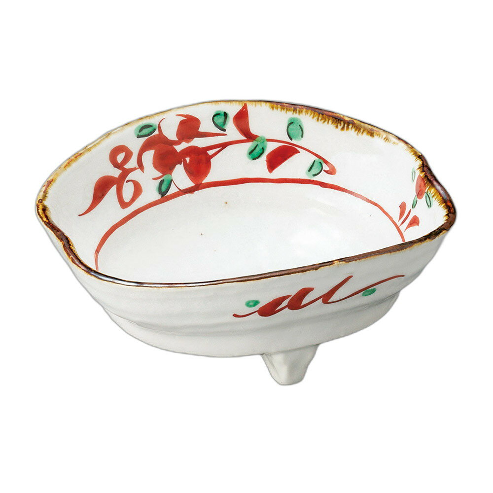 赤絵三ツ足向付（小） [ 14×12.2×6cm ] 強化 | 向付 | おすすめ 人気 食器 業務用 飲食店 カフェ うつ..