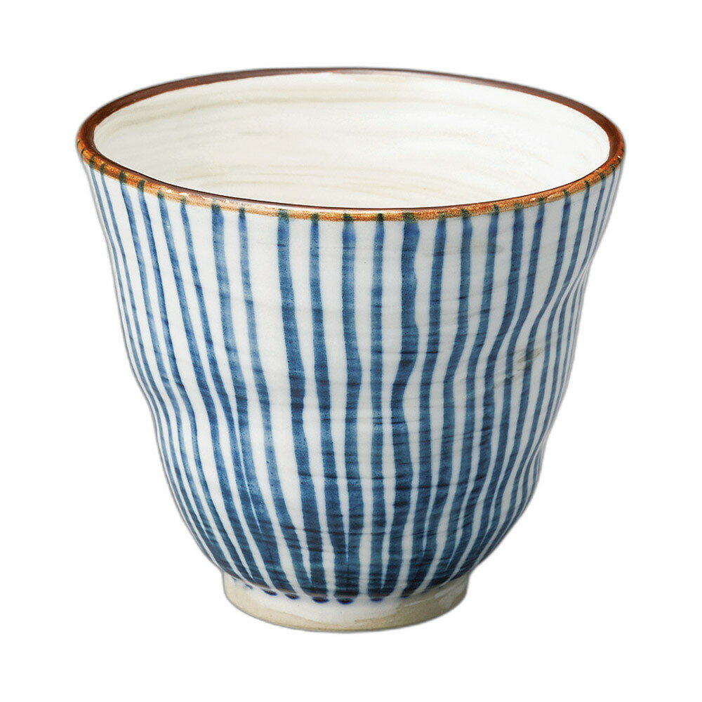 粉引十草湯呑（青） [ 8.9×7.8cm ] | 湯呑 | おすすめ 人気 食器 業務用 飲食店 カフェ うつわ 器 おしゃれ かわいい お洒落 可愛い ギフト プレゼント 引き出物 内祝い 結婚祝い 誕生日 贈り物 自宅 イベント