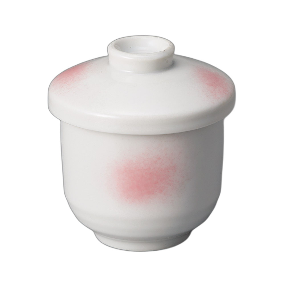 [商品名]　ピンク吹き小むし碗[素材]　陶磁器[寸法]　7.3×9.2cm・200ccお店からご自宅まで、季節を問わず、様々なシーンでご利用いただける商品です。[ 7.3×9.2cm・200cc ] 陶磁器 一部の商品はメーカーよりお取り寄せとなりますので、納期が前後することがございます。あらかじめご了承ください。商品によっては手造りのため、写真と色・かたちが若干異なることがございます。われものですので丁重に梱包させていただいておりますが、ご質問などございましたらお気軽にお問い合わせください。ご注文に関する注意事項は 【こちら】ご購入前にご確認ください。