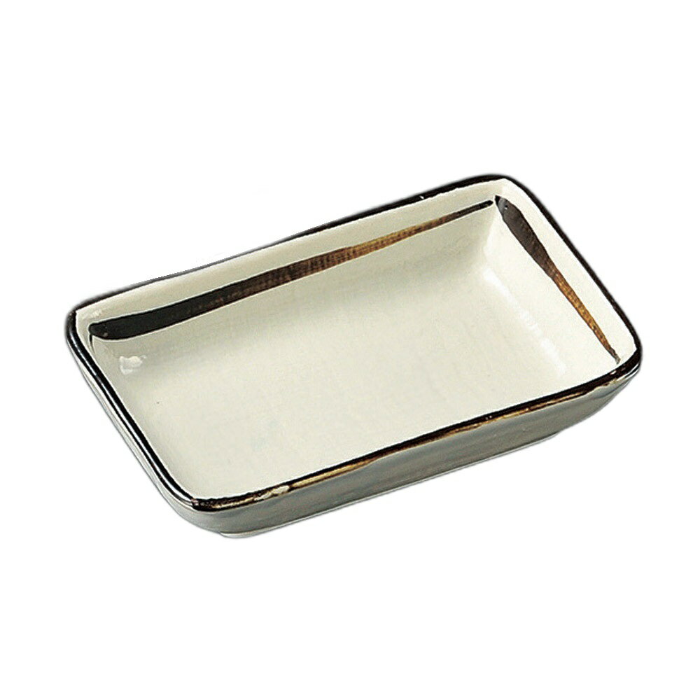 錆一本線千代口 [ 10.8×6.5×2.5cm ] | 角皿 | おすすめ 人気 食器 業務用 飲食店 カフェ うつわ 器 おしゃれ かわいい お洒落 可愛い ギフト プレゼント 引き出物 内祝い 結婚祝い 誕生日 贈り物 自宅 イベント