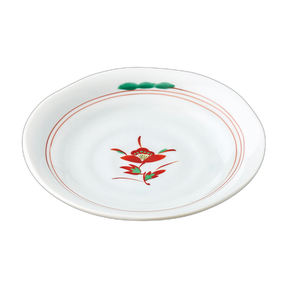 赤絵花4.0皿 [ 13.8×2.5cm ] | 小皿 | おすすめ 人気 食器 業務用 飲食店 カフェ うつわ 器 おしゃれ かわいい お洒落 可愛い ギフト プレゼント 引き出物 内祝い 結婚祝い 誕生日 贈り物 自宅 イベント