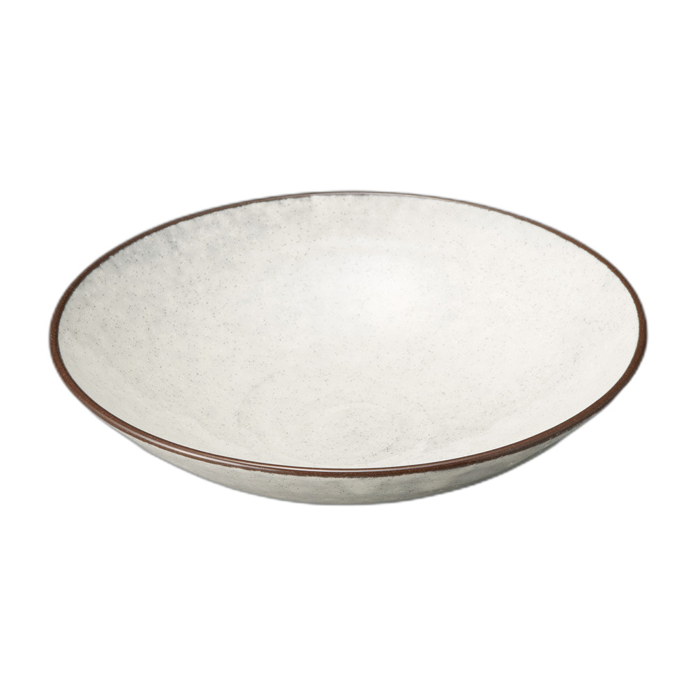 白釉6.5寸鉢 [ 20.3×4.8cm ] | 中鉢 | おすすめ 人気 食器 業務用 飲食店 カフェ うつわ 器 おしゃれ かわいい お洒落 可愛い ギフト プレゼント 引き出物 内祝い 結婚祝い 誕生日 贈り物 自宅 イベント