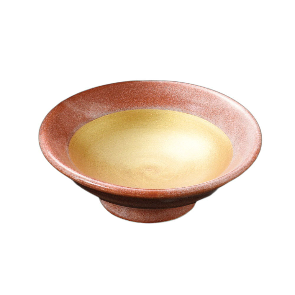 赤楽金彩平千代口 [ 9×3cm ] 強化 | 小鉢 | おすすめ 人気 食器 業務用 飲食店 カフェ うつわ 器 おしゃれ かわいい お洒落 可愛い ギフト プレゼント 引き出物 内祝い 結婚祝い 誕生日 贈り物 自宅 イベント