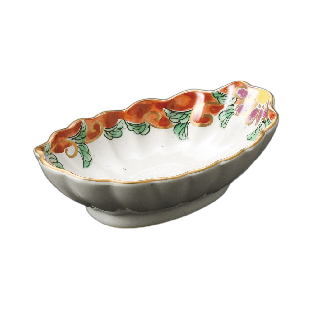 [商品名]　錦草花菊型千代口[素材]　陶磁器[寸法]　11×7×3.4cmお店からご自宅まで、季節を問わず、様々なシーンでご利用いただける商品です。[ 11×7×3.4cm ] 陶磁器 強化 一部の商品はメーカーよりお取り寄せとなりますので、納期が前後することがございます。あらかじめご了承ください。商品によっては手造りのため、写真と色・かたちが若干異なることがございます。われものですので丁重に梱包させていただいておりますが、ご質問などございましたらお気軽にお問い合わせください。ご注文に関する注意事項は 【こちら】ご購入前にご確認ください。