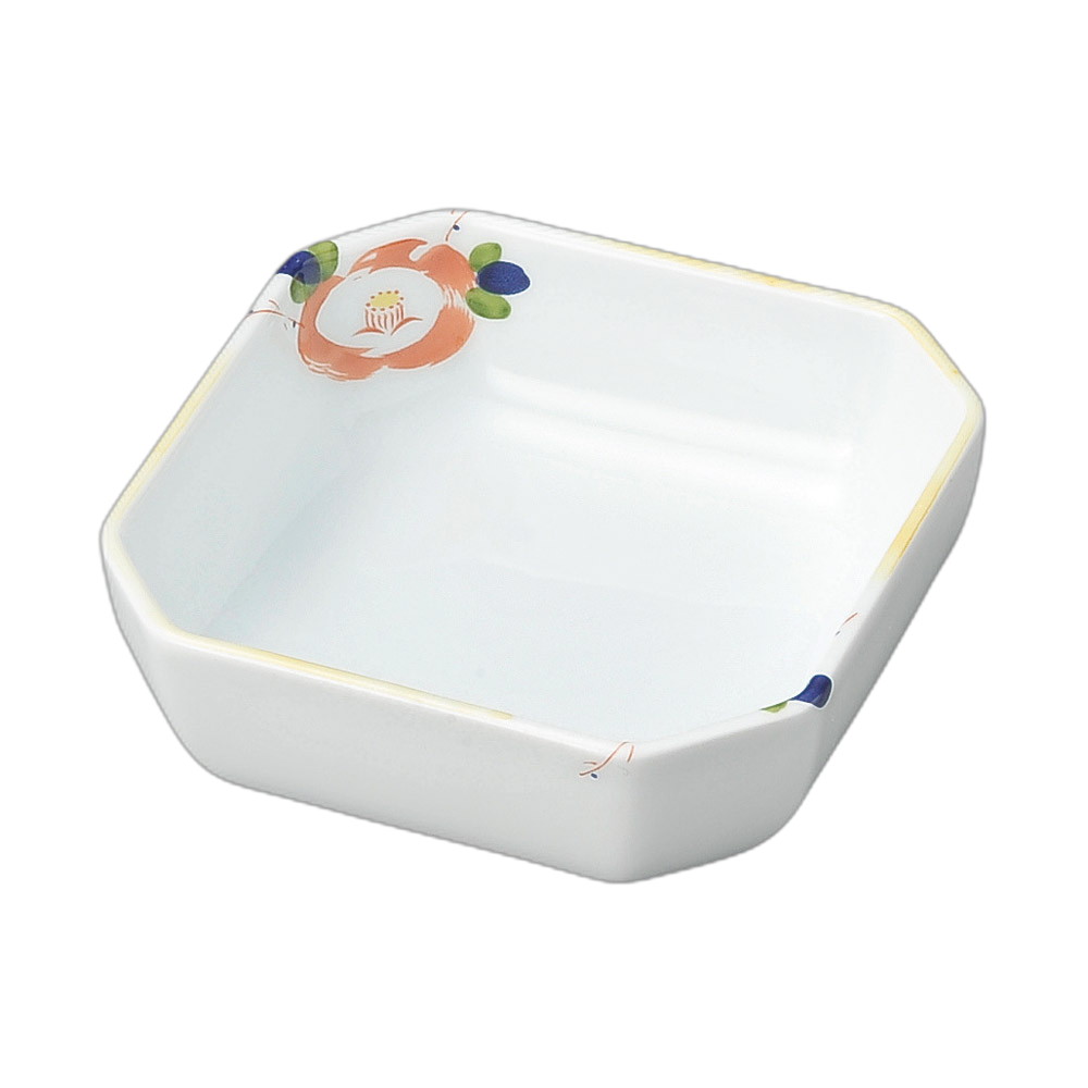 [商品名]　イングレ赤絵隅切松花堂[素材]　陶磁器[寸法]　11.5×11.5×3.8cmお店からご自宅まで、季節を問わず、様々なシーンでご利用いただける商品です。[ 11.5×11.5×3.8cm ] 陶磁器 強化 一部の商品はメーカーよりお取り寄せとなりますので、納期が前後することがございます。あらかじめご了承ください。商品によっては手造りのため、写真と色・かたちが若干異なることがございます。われものですので丁重に梱包させていただいておりますが、ご質問などございましたらお気軽にお問い合わせください。ご注文に関する注意事項は 【こちら】ご購入前にご確認ください。