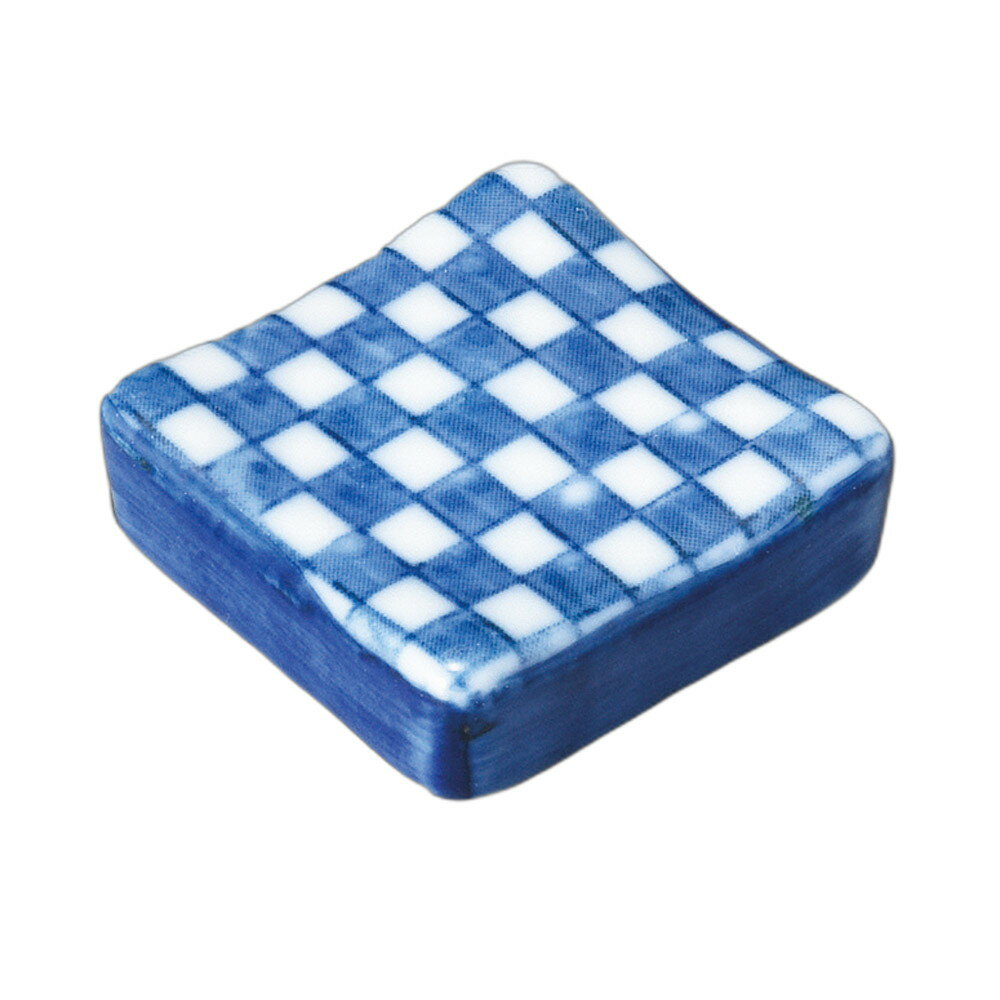 市松正角箸置 [ 3×3×1cm ] | 箸置き | おすすめ 人気 食器 業務用 飲食店 カフェ うつわ 器 おしゃれ かわいい お洒落 可愛い ギフト プレゼント 引き出物 内祝い 結婚祝い 誕生日 贈り物 自宅 イベント
