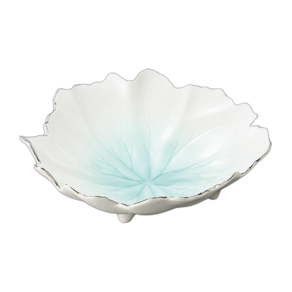 強化マリンブルー木の葉向付 [ 17.8×16×5.5cm ] | 向付 | おすすめ 人気 食器 業務用 飲食店 カフェ うつわ 器 おしゃれ かわいい お洒落 可愛い ギフト プレゼント 引き出物 内祝い 結婚祝い 誕生日 贈り物 自宅 イベント