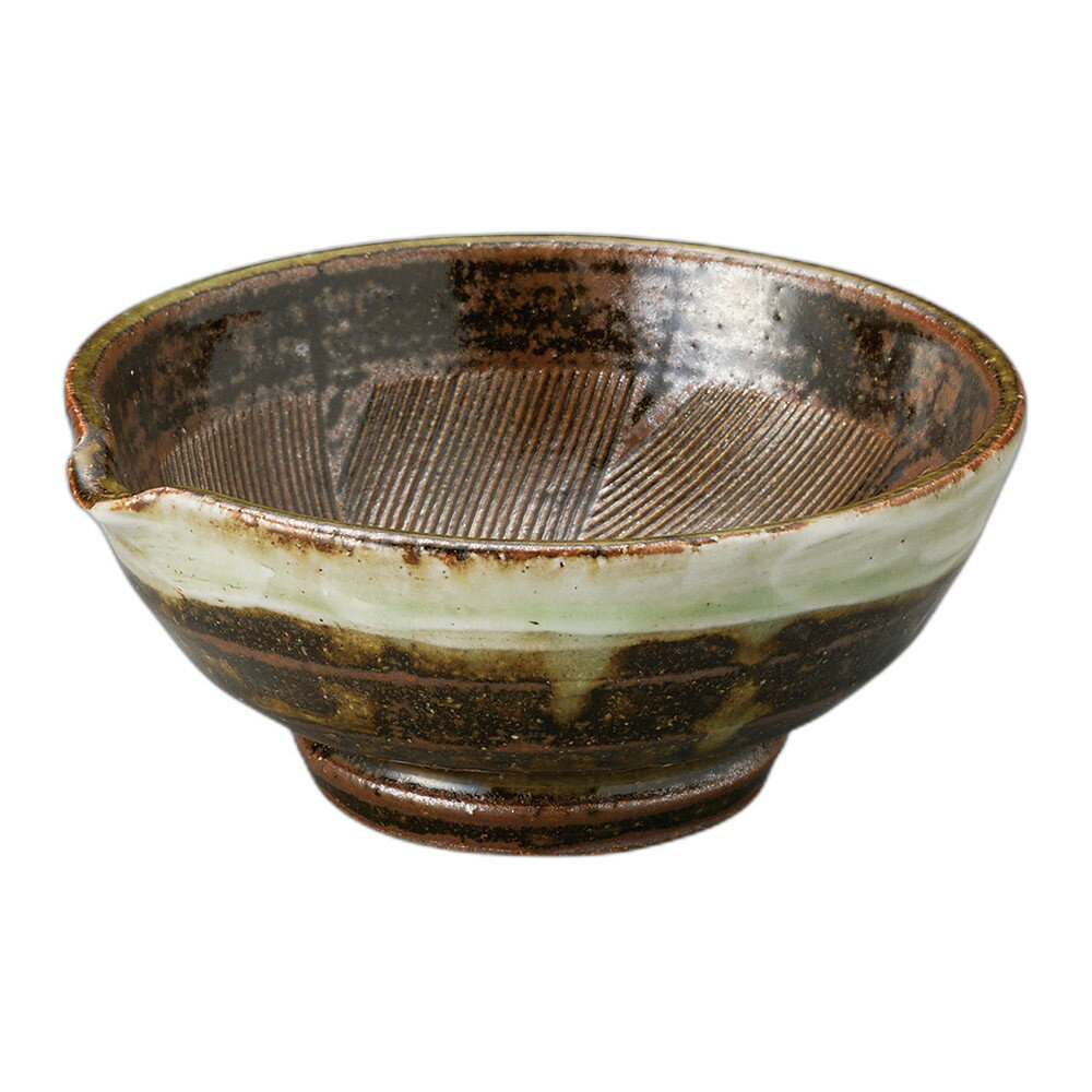 白化粧土巻き4.0丸片口すり鉢 [ 11.8×11.5×5cm ] | すり鉢 | おすすめ 人気 食器 業務用 飲食店 カフェ..