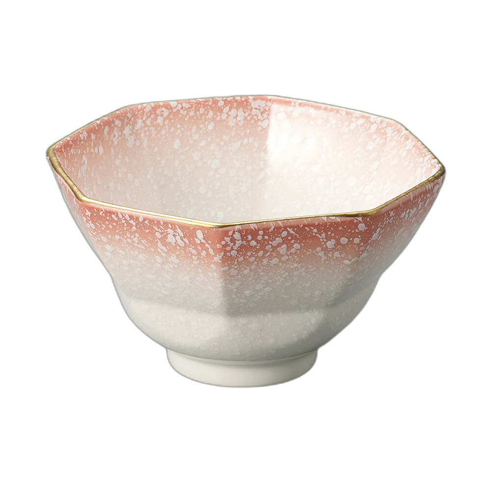 [商品名]　ピンク吹八角向付[素材]　陶磁器[寸法]　12.7×7cmお店からご自宅まで、季節を問わず、様々なシーンでご利用いただける商品です。[ 12.7×7cm ] 陶磁器 一部の商品はメーカーよりお取り寄せとなりますので、納期が前後することがございます。あらかじめご了承ください。商品によっては手造りのため、写真と色・かたちが若干異なることがございます。われものですので丁重に梱包させていただいておりますが、ご質問などございましたらお気軽にお問い合わせください。ご注文に関する注意事項は 【こちら】ご購入前にご確認ください。