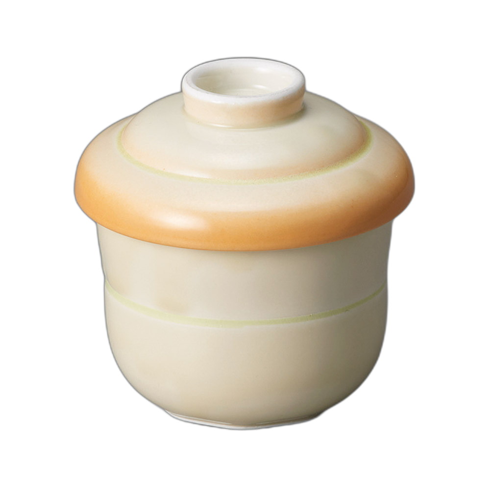 黄彩むし碗 [ 7.2×8.5cm・160cc ] | むし碗 | おすすめ 人気 食器 業務用 飲食店 カフェ うつわ 器 おしゃれ かわいい お洒落 可愛い ギフト プレゼント 引き出物 内祝い 結婚祝い 誕生日 贈り物 自宅 イベント