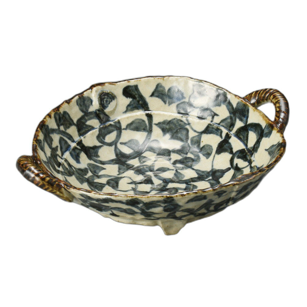 たこ唐草両手付鉢（小） [ 26×22×7.3cm ] | 盛鉢 | おすすめ 人気 食器 業務用 飲食店 カフェ うつわ 器 おしゃれ かわいい お洒落 可愛い ギフト プレゼント 引き出物 内祝い 結婚祝い 誕生日 贈り物 自宅 イベント