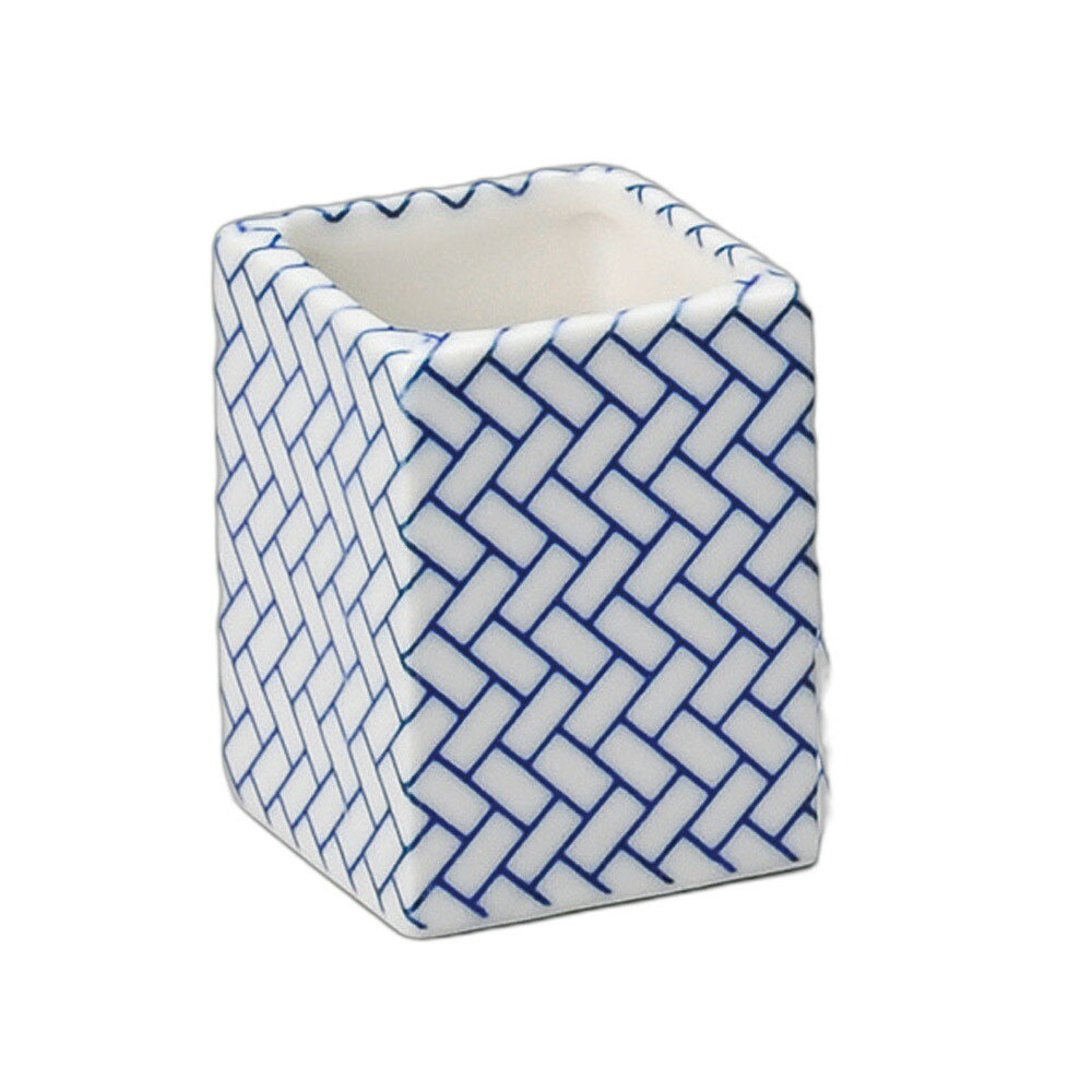 ひのき格子角楊枝入れ [ 3.3×3.3×5.1cm ] | 楊枝入れ | おすすめ 人気 食器 業務用 飲食店 カフェ うつ..