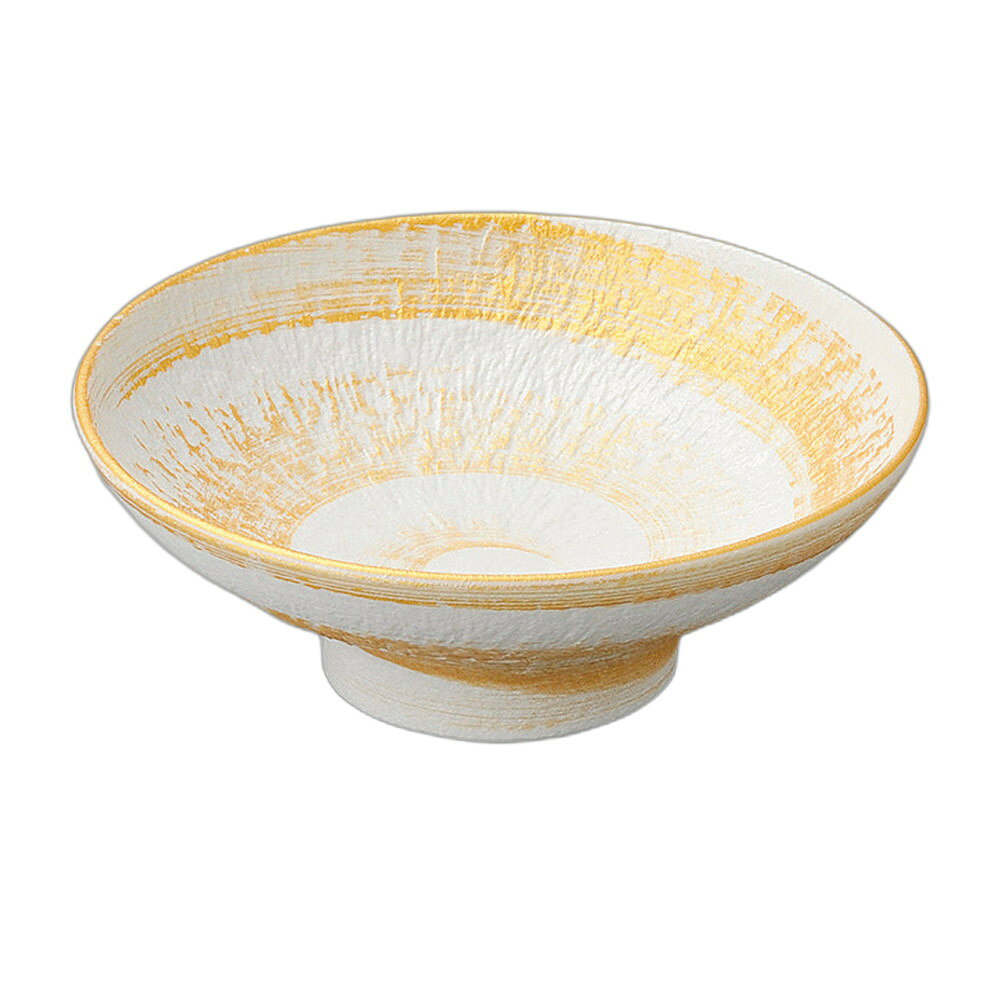 金彩刷毛目とちり高台向付 [ 16×6cm ] | 向付 | おすすめ 人気 食器 業務用 飲食店 カフェ うつわ 器 おしゃれ かわいい お洒落 可愛い ギフト プレゼント 引き出物 内祝い 結婚祝い 誕生日 贈り物 自宅 イベント