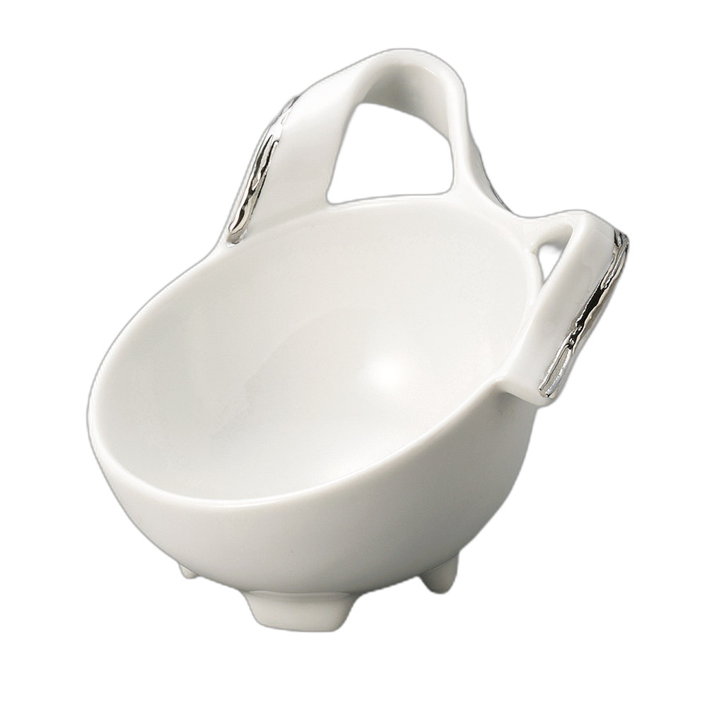 渕プラチナ丸型小鉢 [ 14×9.5×9.2cm ] | 小鉢 | おすすめ 人気 食器 業務用 飲食店 カフェ うつわ 器 おしゃれ かわいい お洒落 可愛い ギフト プレゼント 引き出物 内祝い 結婚祝い 誕生日 贈り物 自宅 イベント