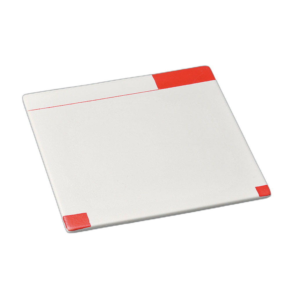 染め付レッドライン三つ足正角皿 [ 25×25×2.8cm ] | 角皿 | おすすめ 人気 食器 業務用 飲食店 カフェ うつわ 器 おしゃれ かわいい お洒落 可愛い ギフト プレゼント 引き出物 内祝い 結婚祝い 誕生日 贈り物 自宅 イベント