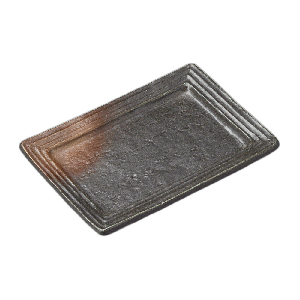 黒備前リム型のり皿 [ 16×11.3×1.8cm ] | のり皿 | おすすめ 人気 食器 業務用 飲食店 カフェ うつわ 器 おしゃれ かわいい お洒落 可愛い ギフト プレゼント 引き出物 内祝い 結婚祝い 誕生日 贈り物 自宅 イベント