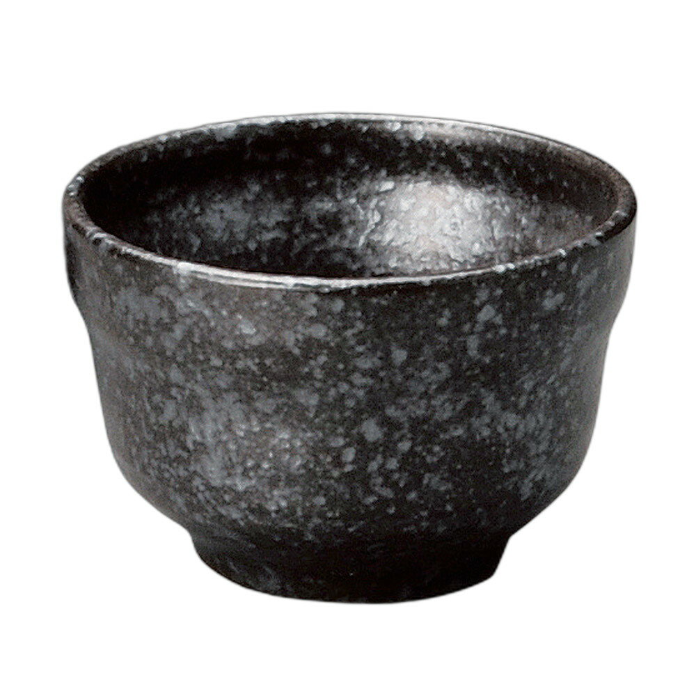 銀黒グイ呑 [ 5.8×3.8cm ] | ぐい呑み | おすすめ 人気 食器 業務用 飲食店 カフェ うつわ 器 おしゃれ かわいい お洒落 可愛い ギフト プレゼント 引き出物 内祝い 結婚祝い 誕生日 贈り物 自宅 イベント