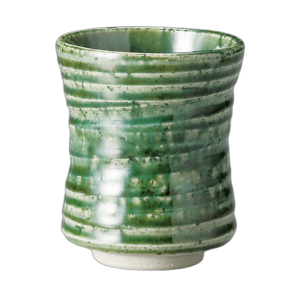 織部キネ型寿司湯呑 [ 8.2×10.1cm・300cc ] | 寿司湯呑 | おすすめ 人気 食器 業務用 飲食店 カフェ うつわ 器 おしゃれ かわいい お洒落 可愛い ギフト プレゼント 引き出物 内祝い 結婚祝い 誕生日 贈り物 自宅 イベント