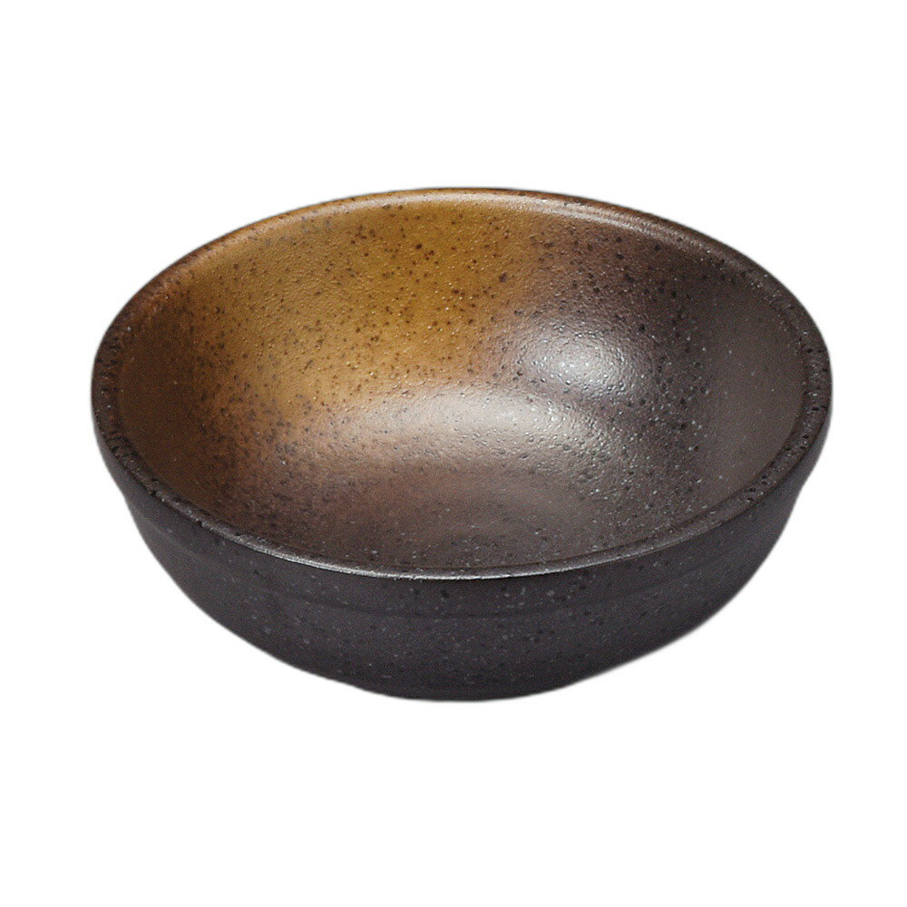 金茶吹2.8ボール [ 9.5×3.5cm ] | 小鉢 | おすすめ 人気 食器 業務用 飲食店 カフェ うつわ 器 おしゃれ かわいい お洒落 可愛い ギフト プレゼント 引き出物 内祝い 結婚祝い 誕生日 贈り物 自宅 イベント