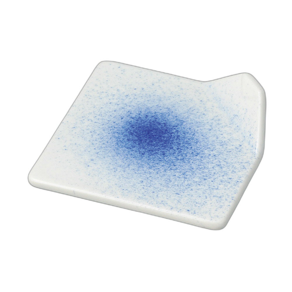 吹墨渕折皿 [ 11×11×2.3cm ] | 角皿 | おすすめ 人気 食器 業務用 飲食店 カフェ うつわ 器 おしゃれ かわいい お洒落 可愛い ギフト プレゼント 引き出物 内祝い 結婚祝い 誕生日 贈り物 自宅 イベント