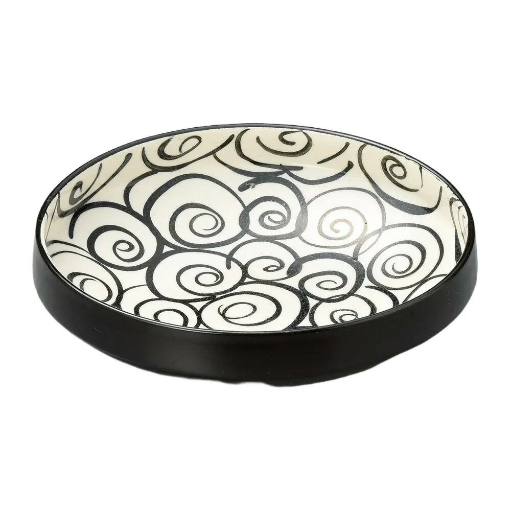 黒織部うず大鉢 [ 21×6cm 680g ] | 盛鉢（小） | おすすめ 人気 食器 業務用 飲食店 カフェ うつわ 器 おしゃれ かわいい お洒落 可愛い ギフト プレゼント 引き出物 内祝い 結婚祝い 誕生日 贈り物 自宅 イベント