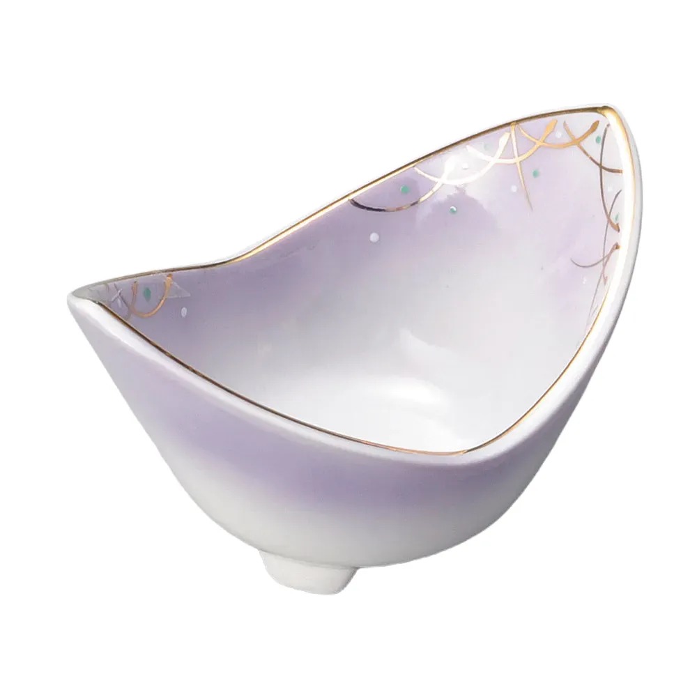 紫むさしの二ツ割小鉢（小） [ 12×8.5×7.2cm 145g ] | 小鉢 | おすすめ 人気 食器 業務用 飲食店 カフェ うつわ 器 おしゃれ かわいい お洒落 可愛い ギフト プレゼント 引き出物 内祝い 結婚祝い 誕生日 贈り物 自宅 イベント