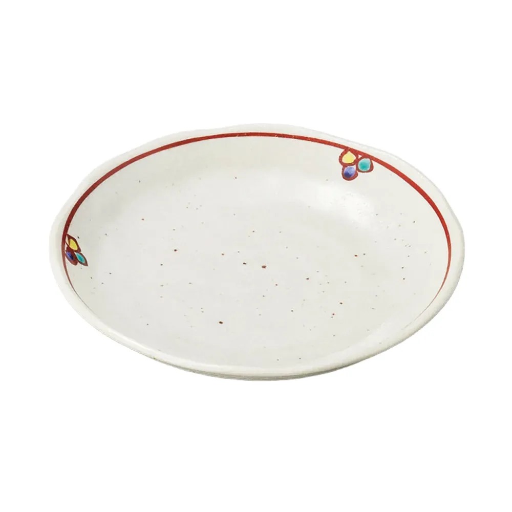 手描き色水玉17cm皿 [ 17×3cm 235g ] | 中皿 | おすすめ 人気 食器 業務用 飲食店 カフェ うつわ 器 おしゃれ かわいい お洒落 可愛い ギフト プレゼント 引き出物 内祝い 結婚祝い 誕生日 贈り物 自宅 イベント