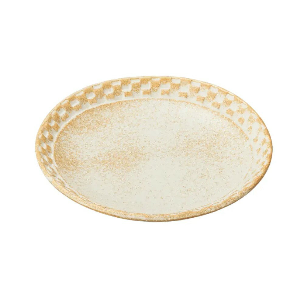 白茶結晶渕市松取り皿 [ 13.9×2.4cm ] | 取皿 | おすすめ 人気 食器 業務用 飲食店 カフェ うつわ 器 おしゃれ かわいい お洒落 可愛い ギフト プレゼント 引き出物 内祝い 結婚祝い 誕生日 贈り物 自宅 イベント