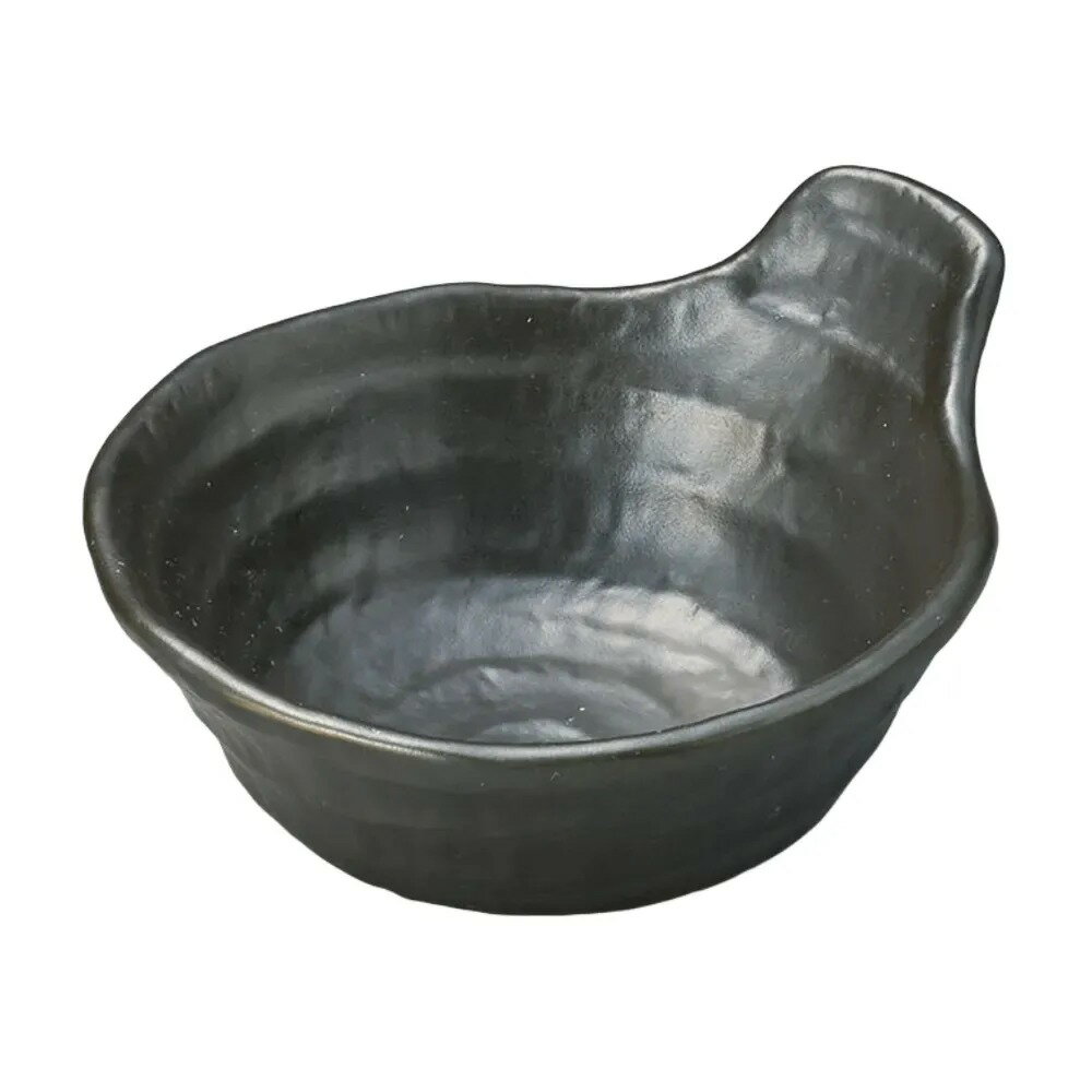 [商品名]　いぶし黒手付とんすい（小）[素材]　陶磁器[寸法]　[ 12.8×11×6.3cm ]お店からご自宅まで、季節を問わず、様々なシーンでご利用いただける商品です。[ 12.8×11×6.3cm ]陶磁器 一部の商品はメーカーよりお取り寄せとなりますので、納期が前後することがございます。あらかじめご了承ください。商品によっては手造りのため、写真と色・かたちが若干異なることがございます。われものですので丁重に梱包させていただいておりますが、ご質問などございましたらお気軽にお問い合わせください。ご注文に関する注意事項は 【こちら】ご購入前にご確認ください。