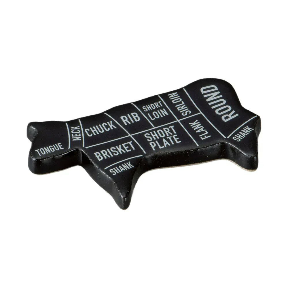 うし箸置き部位名入り 英語 [ 6.9×3.5×0.4cm ] | 箸置 | おすすめ 人気 食器 業務用 飲食店 カフェ う..