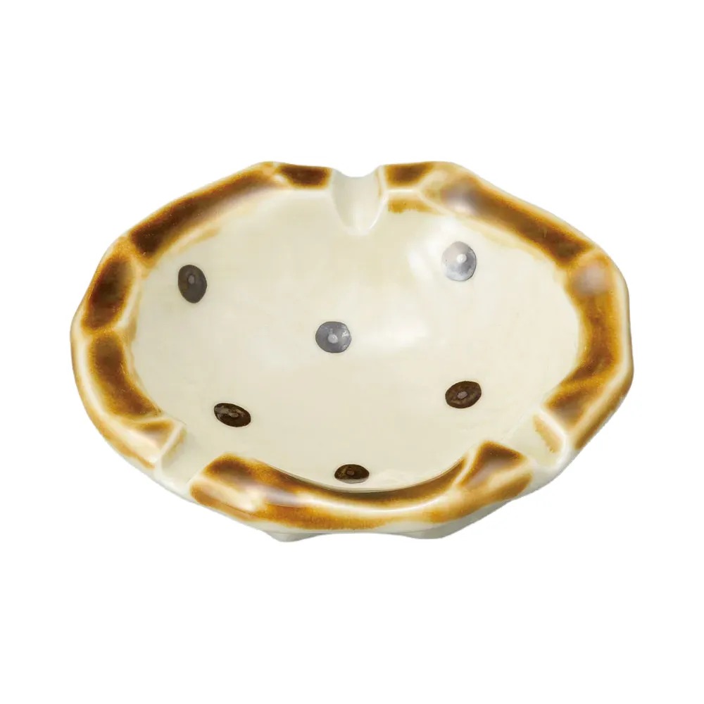 アメ点12cm灰皿 [ 11.9×11.6×3.2cm 245g ] | 灰皿 | おすすめ 人気 食器 業務用 飲食店 カフェ うつわ 器 おしゃれ かわいい お洒落 可愛い ギフト プレゼント 引き出物 内祝い 結婚祝い 誕生日 贈り物 自宅 イベント