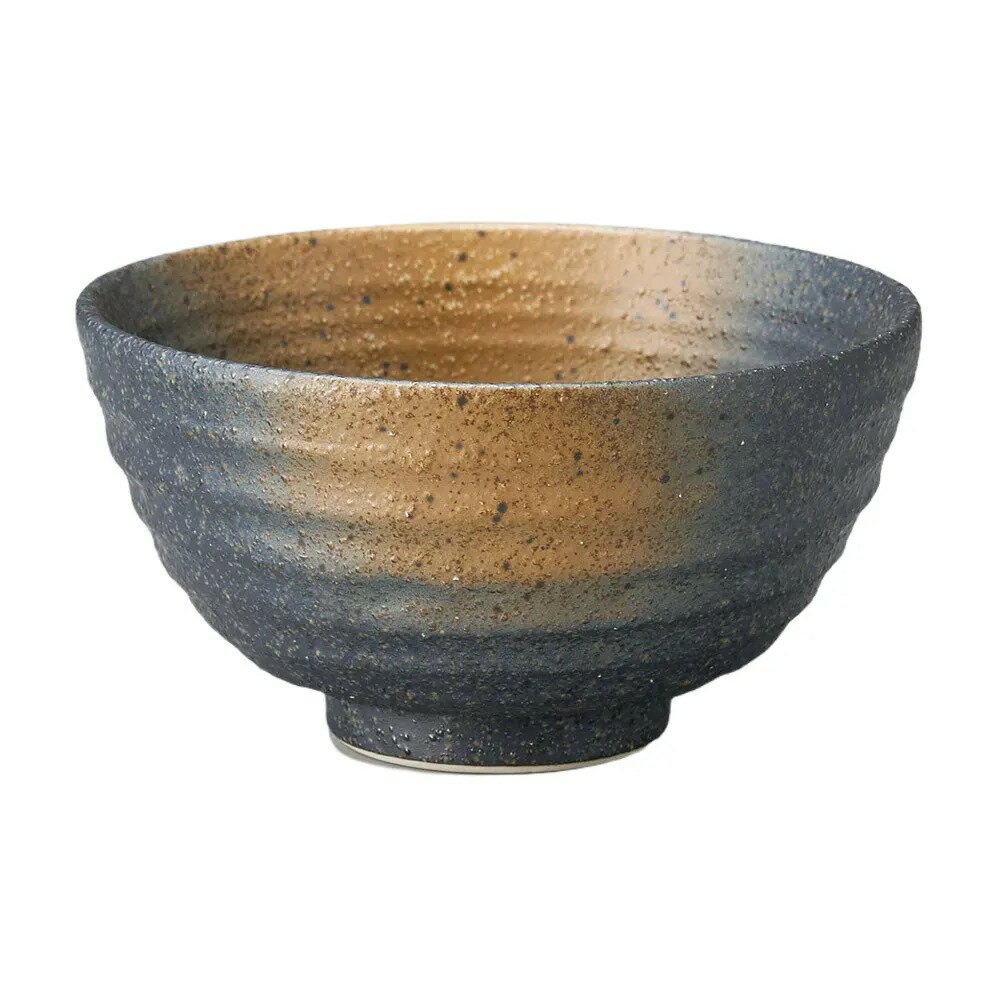 黒備前大平 [ 12.3×6.6cm 270g ] | 飯碗 | おすすめ 人気 食器 業務用 飲食店 カフェ うつわ 器 おしゃれ かわいい お洒落 可愛い ギフト プレゼント 引き出物 内祝い 結婚祝い 誕生日 贈り物 自宅 イベント