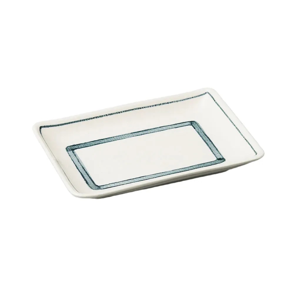 千段長角6.0皿 [ 18.6×11.6×2.1cm 288g ] | 焼物皿 | おすすめ 人気 食器 業務用 飲食店 カフェ うつわ 器 おしゃれ かわいい お洒落 可愛い ギフト プレゼント 引き出物 内祝い 結婚祝い 誕生日 贈り物 自宅 イベント