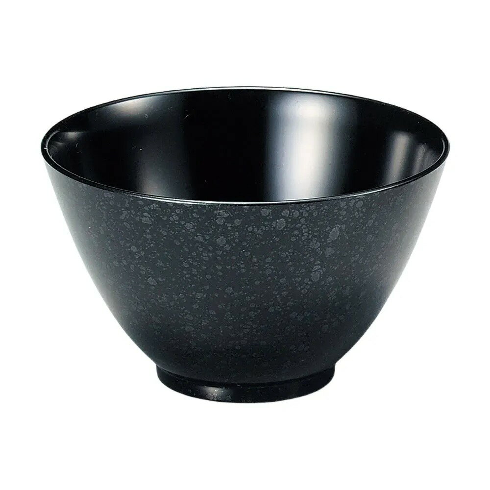 [A]5.3寸ラックボール 黒油滴 [ 15.8φ×9.5cm(1000cc) 1000cc 130g ] ABS樹脂 | 汁椀 | おすすめ 人気 ..