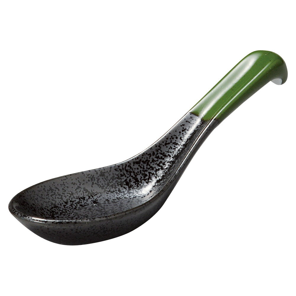 グリーン志野（和風中華） 片掛レンゲ [3 x 1 x 14.5cm 56g ] | レンゲ | おすすめ 人気 食器 業務用 飲食店 カフェ うつわ 器 おしゃれ かわいい お洒落 可愛い ギフト プレゼント 引き出物 内祝い 結婚祝い 誕生日 贈り物 自宅 イベント(3)