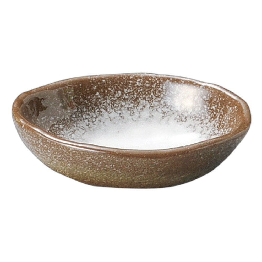 強化 伊賀白吹 (楕円)3.0浅鉢 [9.5×7×2.5cm] | 食器 和食器 和皿 カフェ 料亭 業務用 贈答 プレゼント ギフト おしゃれ かわいい お祝い 開店 定食 セット